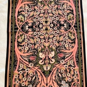 Oblong silk scarf, William Morris design
